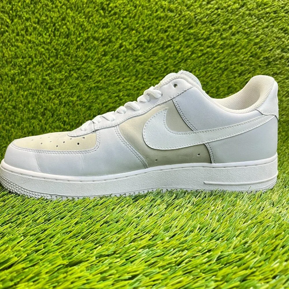 Nike Air Force 1 '07 Low Mens Size 11.5 Ivory Gray White Athletic Shoes Sneakers